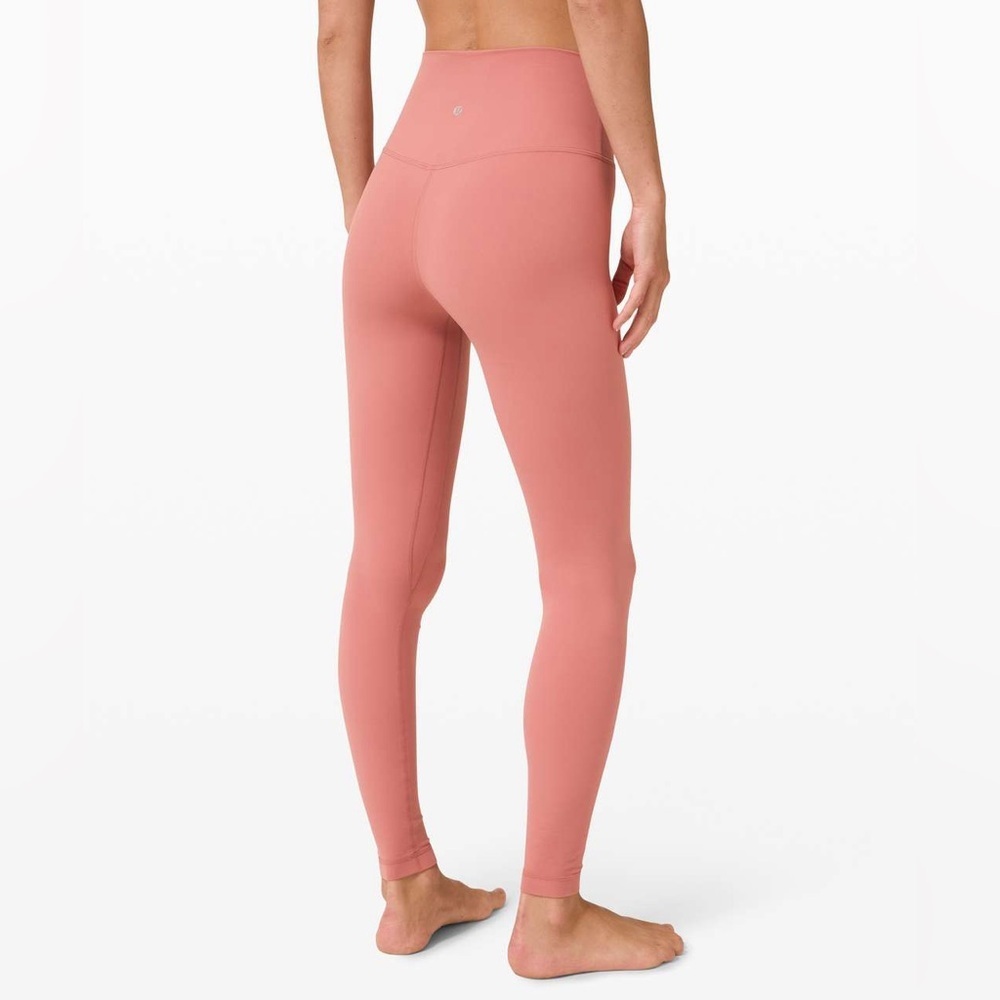 NWOT Lululemon Align High-Rise Leggings 25" briar rose salmon peachy pink size 4 - Picture 2 of 9